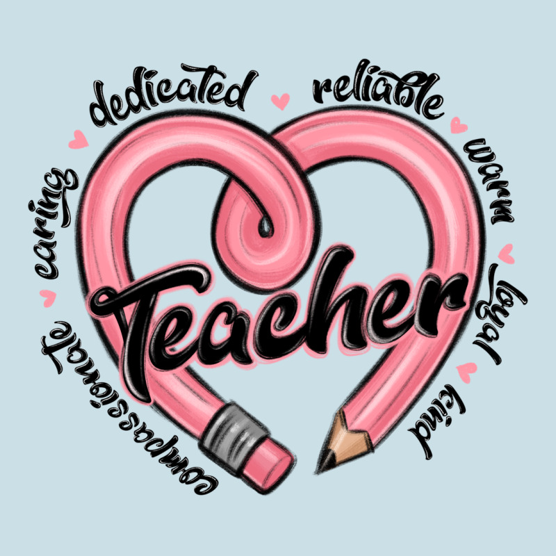 Valentine's Day Pencil Heart Teacher Quotes Ladies Tee by MaliasSmallBusiness | Teevron