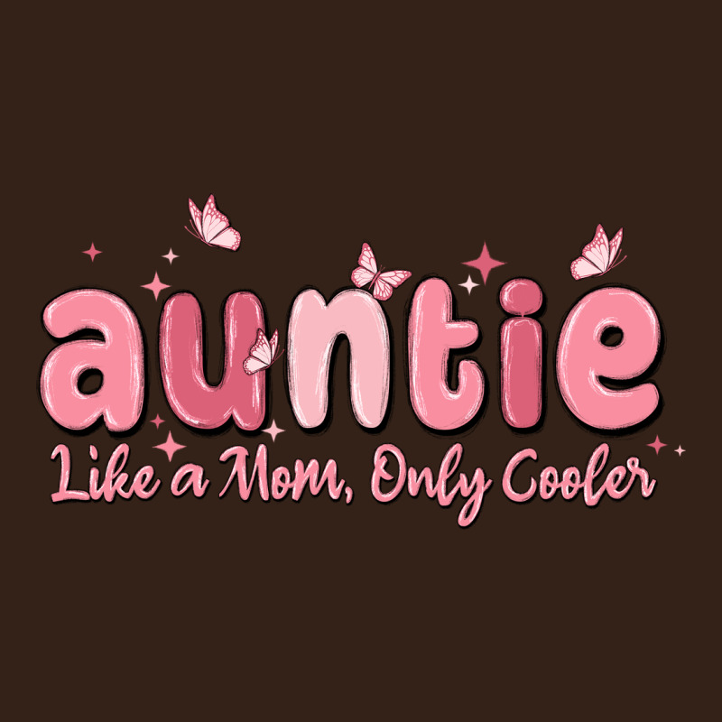 Auntie Like A Mom Only Cooler Heavy Core Tee by MaliasSmallBusiness | Teevron