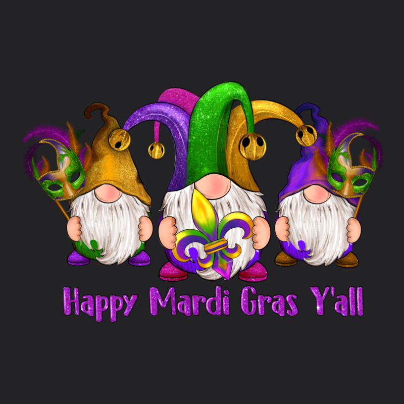 Happy Mardi Gras Y'all Gnomes Vintage Tee by RanaPortraitStore | Teevron