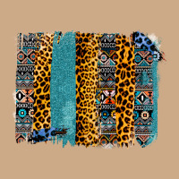 Aztec Leopard Glitter Brushstrokes Vintage Hoodie | Teevron