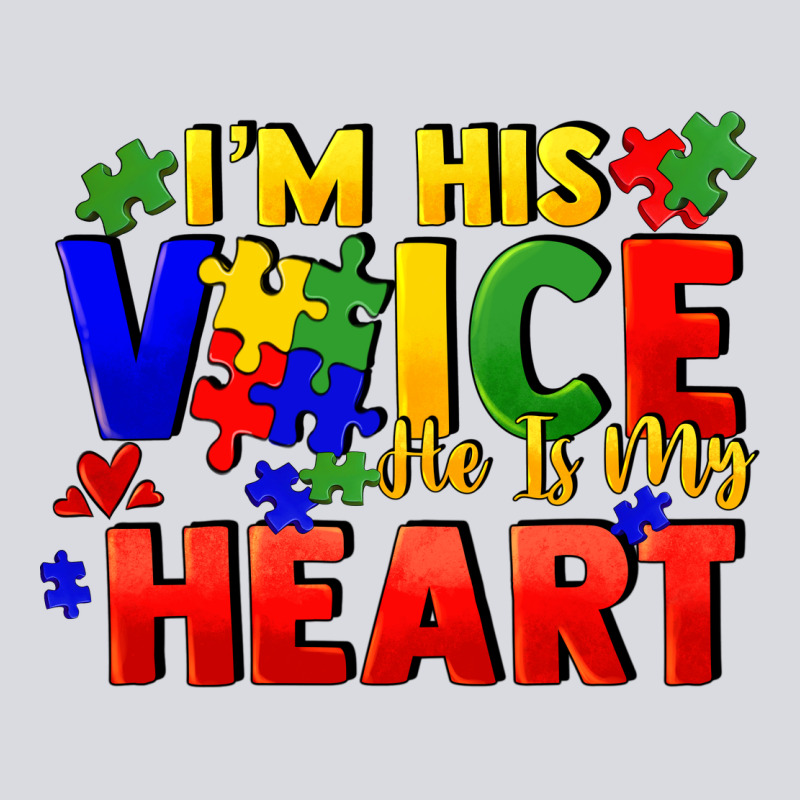 I'm His Voice He Is My Heart Zipper Hoodie by FaDigitalArtStudio | Teevron