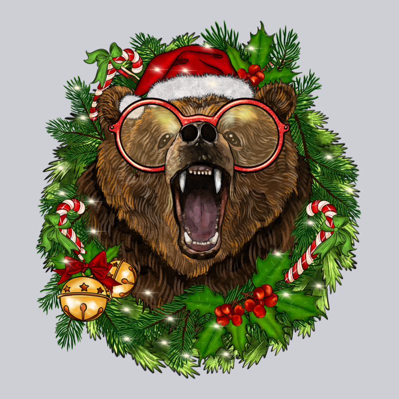 Christmas Bear  Wreath Classic Tee by BarkalooDesign | Teevron