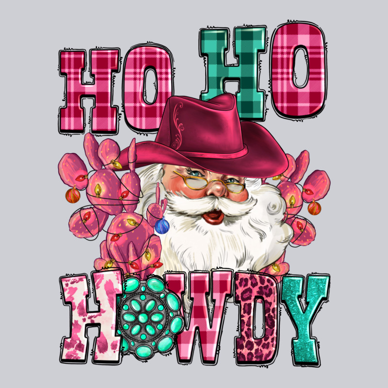Ho Ho Howdy Santa Pink Christmas Heavyweight Sweatshirt by CowGirlArtShop | Teevron