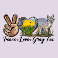 Peace Love Gray Fox Classic Tee | Teevron