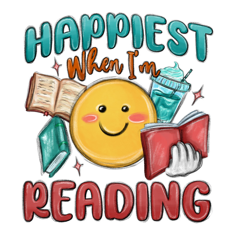 Happiest When I'm Reading Premium Tee by MaliasSmallBusiness | Teevron