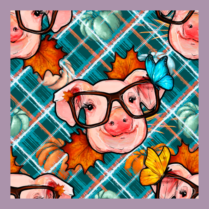 Fall Pig Seamless Pattern Heavyweight Hoodie by BundleAndBundleShop | Teevron