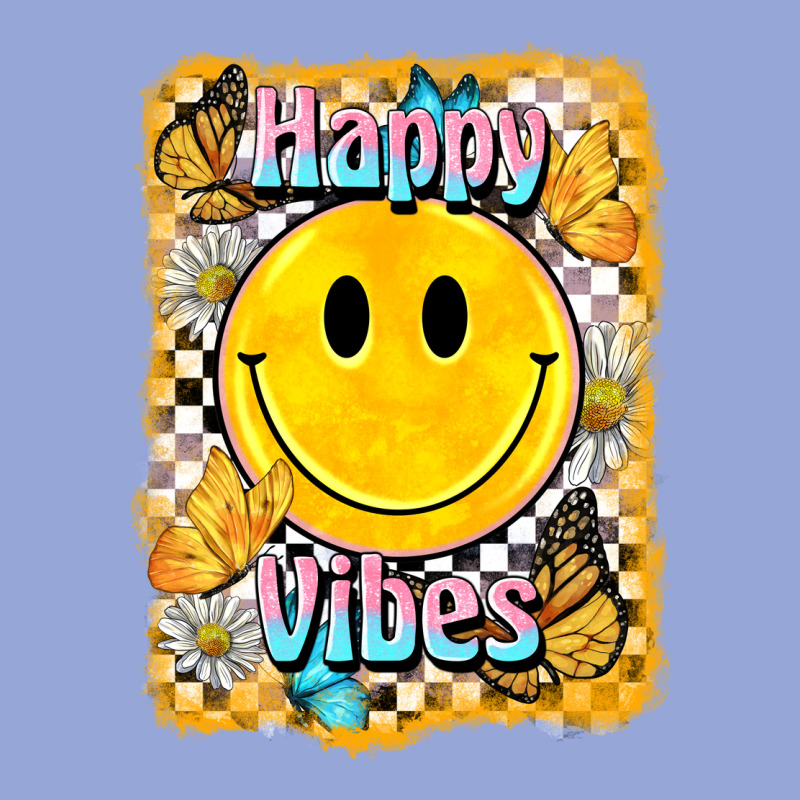 Happy Vibes Smiley Face Classic Tee by BarkalooDesign | Teevron