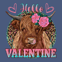 Hello Valentine Highland Cow Vintage Hoodie | Teevron