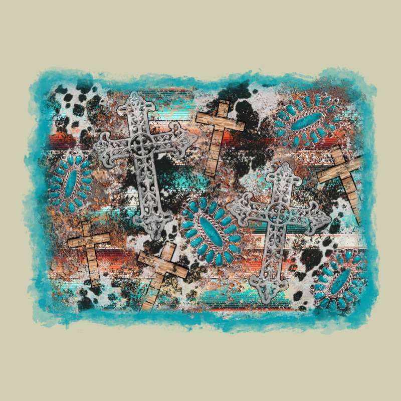 Cross Western Background Heavy Core Tee by AdoDesignShop | Teevron