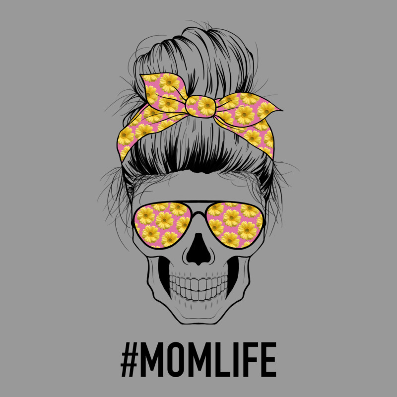Yellow Flower On Pink Background Mom Skull Vintage Hoodie by Bettercallsaul | Teevron