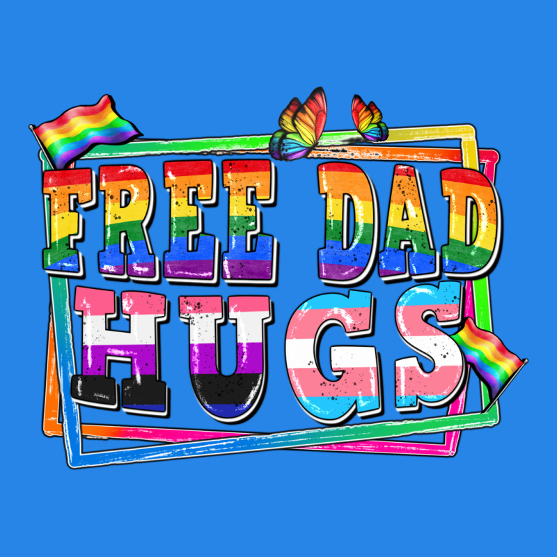 Free Dad Hugs Pride Premium Hoodie by FaDigitalArtStudio | Teevron