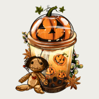 Halloween Jack O Lantern Bobba Cup Zipper Hoodie | Teevron