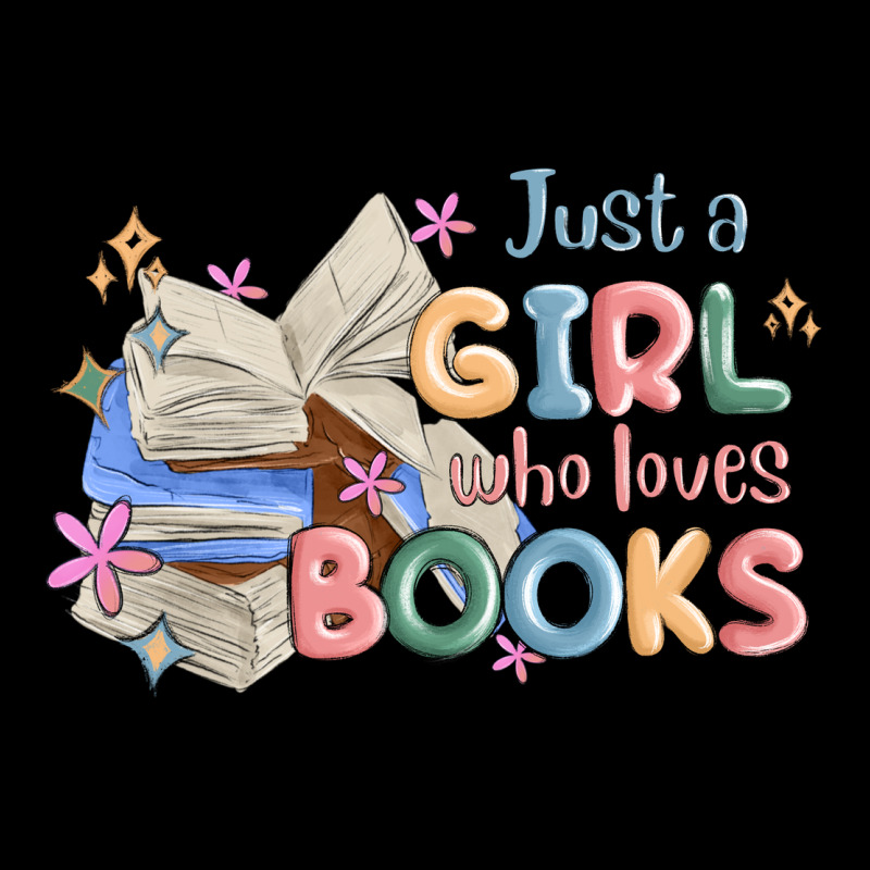 Just A Girl Who Loves Books Ladies Tee by MaliasSmallBusiness | Teevron