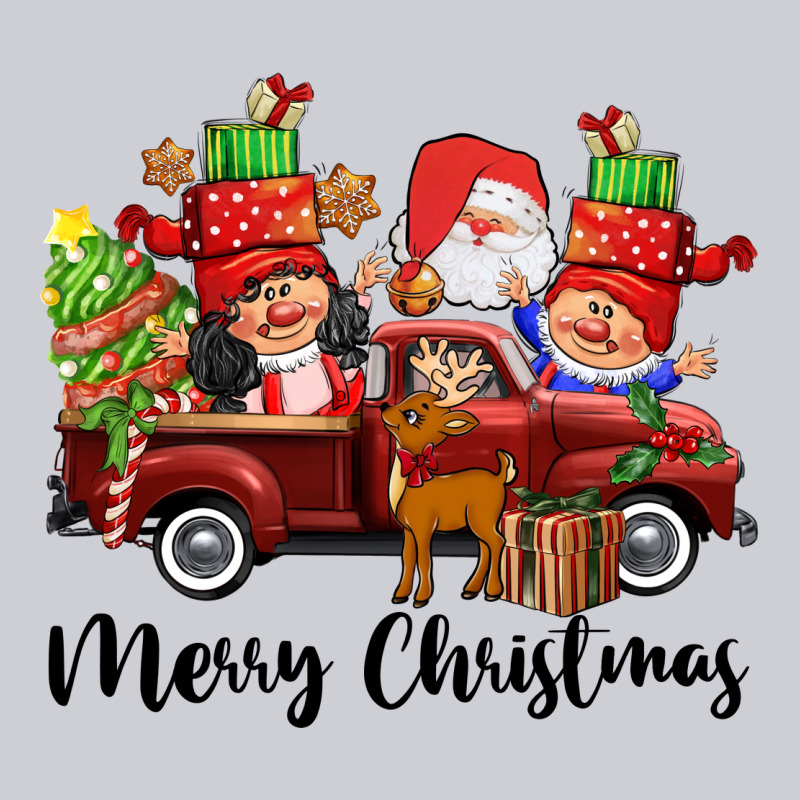 Merry Christmas Truck Gnomies Heavyweight Sweatshirt by CowGirlArtShop | Teevron