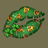 Green And Leopard Patterned Irish Day Lips Vintage Hoodie | Teevron