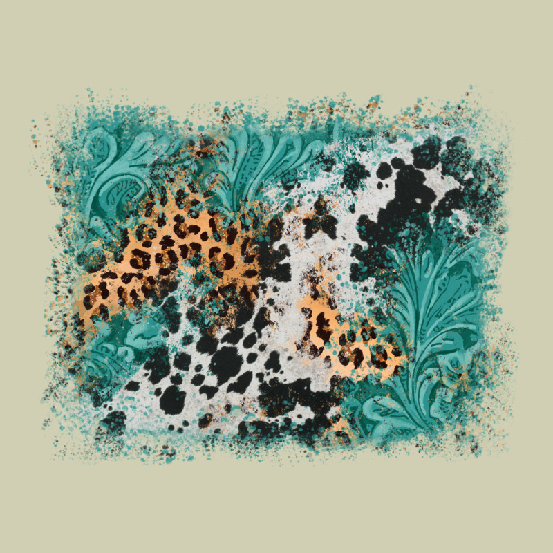 Cowhide Turquoise Leather Background Heavy Core Tee by AdoDesignShop | Teevron