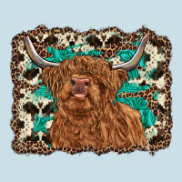 Highland Cow Western Background Ladies Tee | Teevron