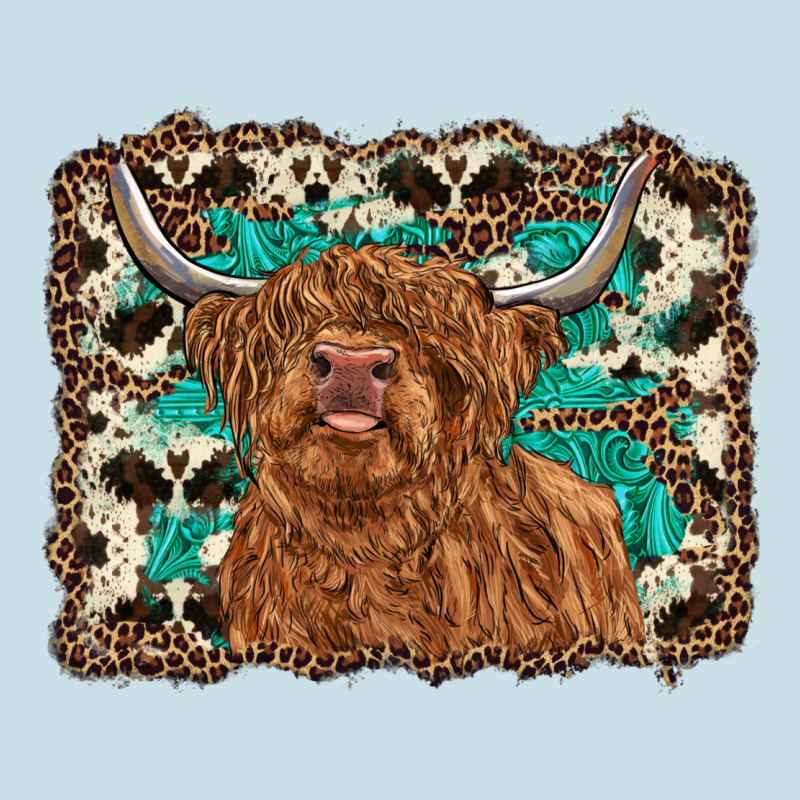 Highland Cow Western Background Ladies Tee by RanaPortraitStore | Teevron