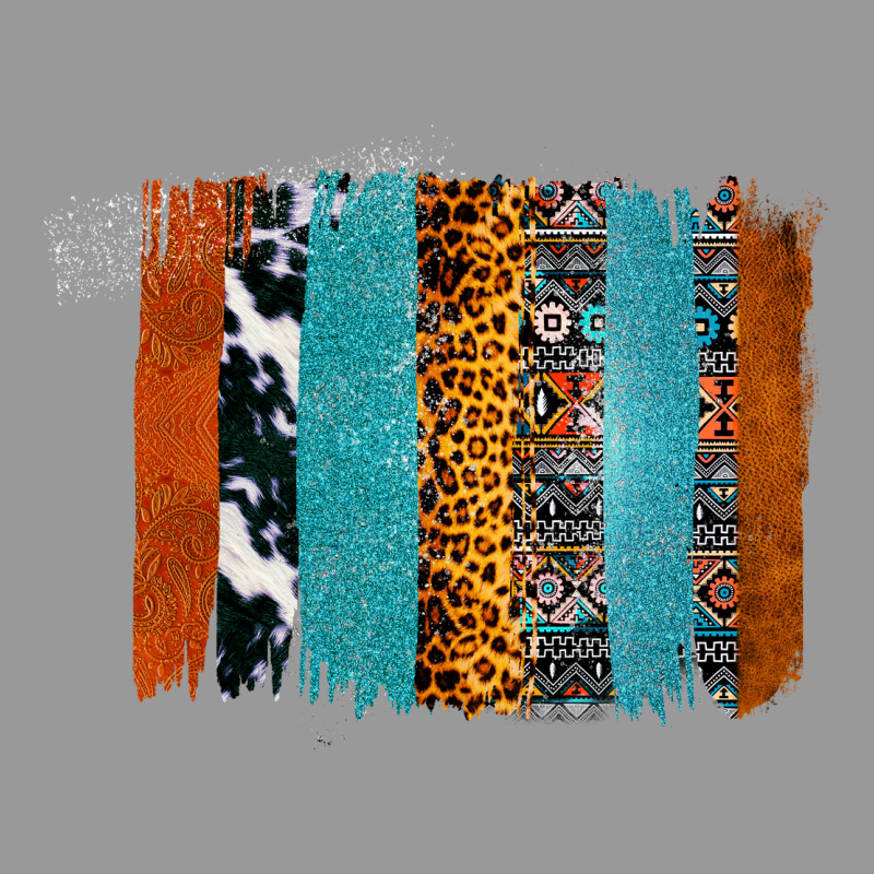 Western Leopard Glitter Aztec Cowhide Pattern Brushstroke Vintage Hoodie by Bettercallsaul | Teevron