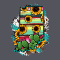Indiana Map Sunflower Cactus Serape Vintage Hoodie | Teevron