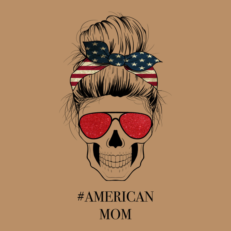 Glitter American Flag Patterned American Mom Skull Vintage Hoodie by Bettercallsaul | Teevron