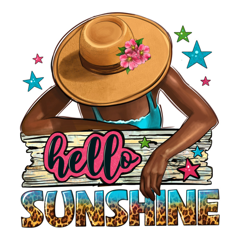 Hello Sunshine Ladies Tee by NancyCooperArtShop | Teevron
