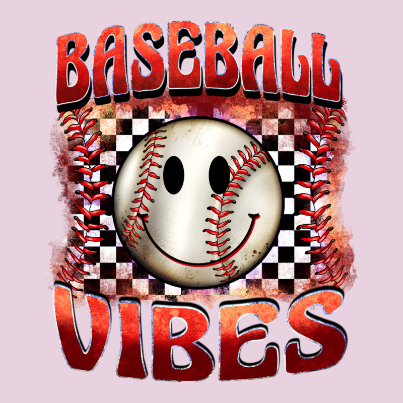 Baseball Vibes Smiley Face Classic Tee by BarkalooDesign | Teevron