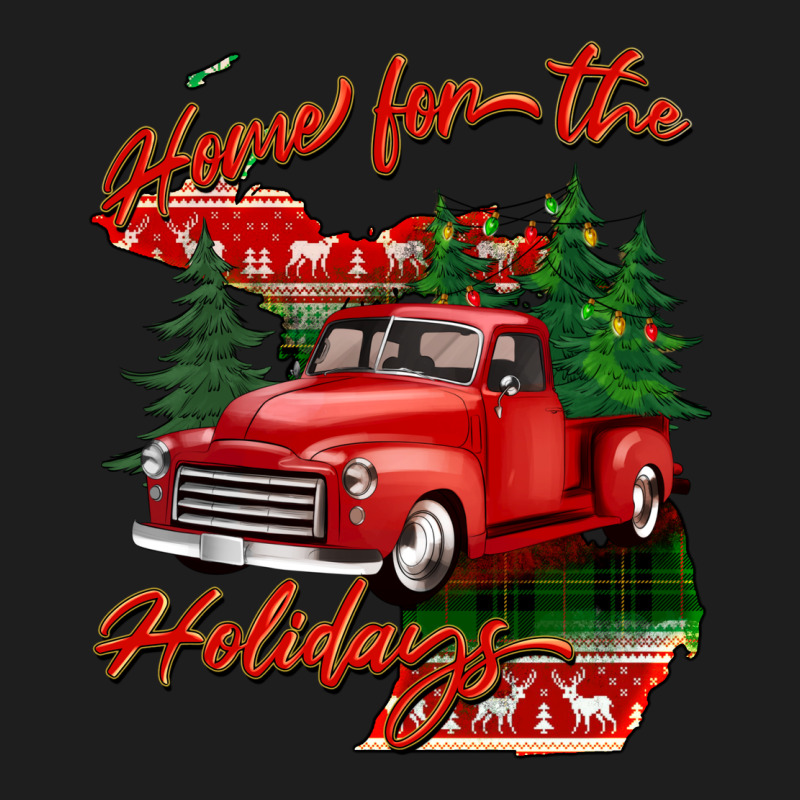Home For The Holidays Michigan Classic Tee by BarkalooDesign | Teevron