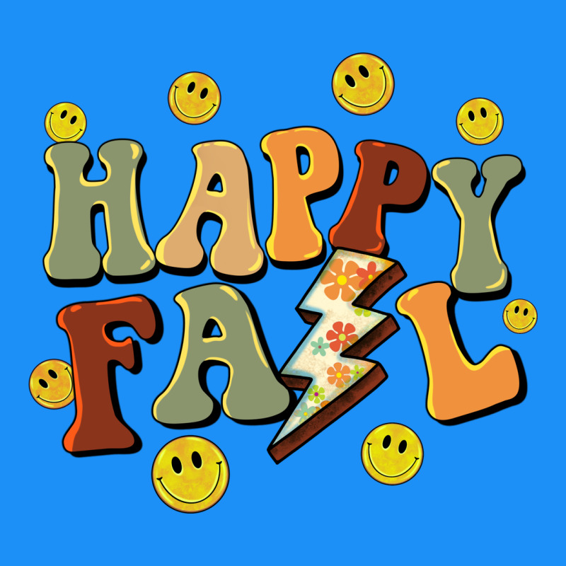 Happy Fall Smiley Face Classic Tee by BarkalooDesign | Teevron