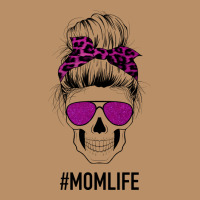 Purple Glitter, Leopard Patterned Mom Skull Vintage Hoodie | Teevron