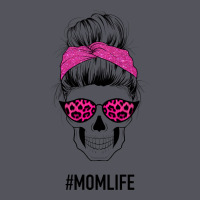 Pink Glitter, Leopard Pattern Mom Skull Vintage Hoodie | Teevron