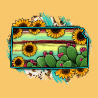 Kansas Map Sunflower Catus Serape Vintage Hoodie | Teevron