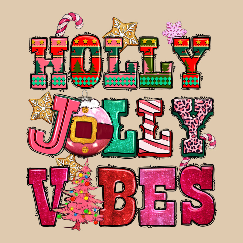 Holly Jolly Vibes Pink Christmas Heavyweight Sweatshirt by CowGirlArtShop | Teevron