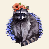 Raccoon With Flowers Vintage Tee | Teevron