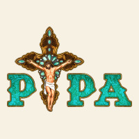 Papa Jesus With Cross Vintage Tee | Teevron