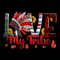 Red Black Grey White Love My Tribe Indian Headdres Urban Hoodie | Teevron