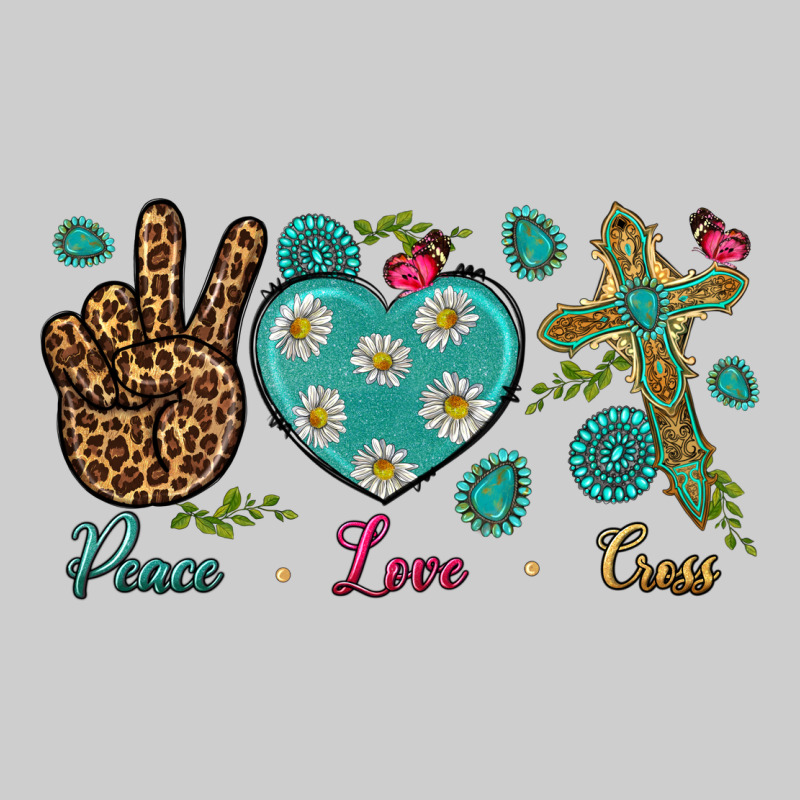 Peace Love Cross Premium Tee by NancyCooperArtShop | Teevron