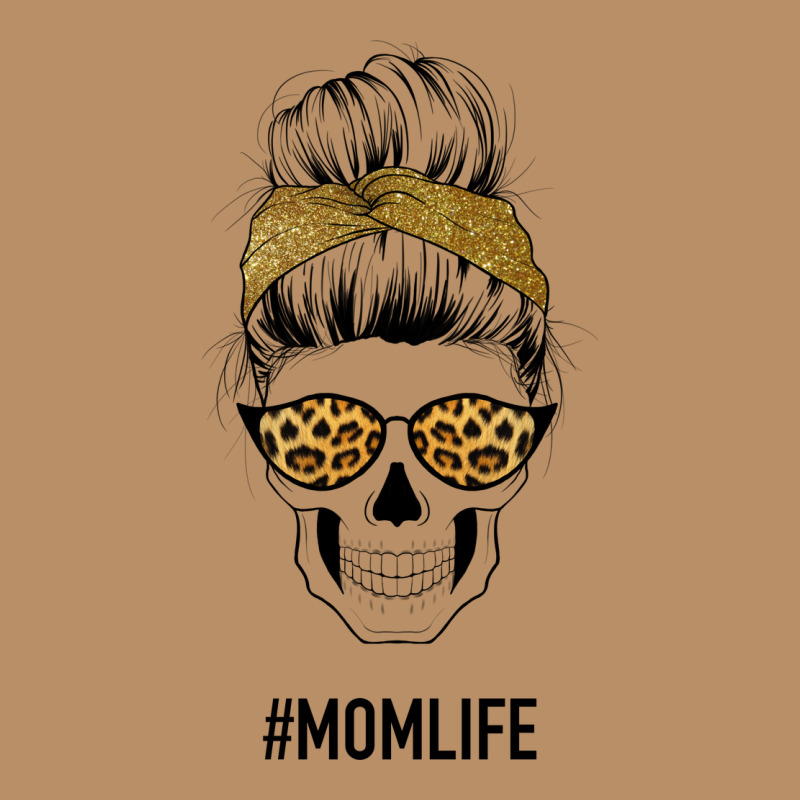 Yellow Glitter, Leopard Pattern Mom Skull Vintage Hoodie by Bettercallsaul | Teevron