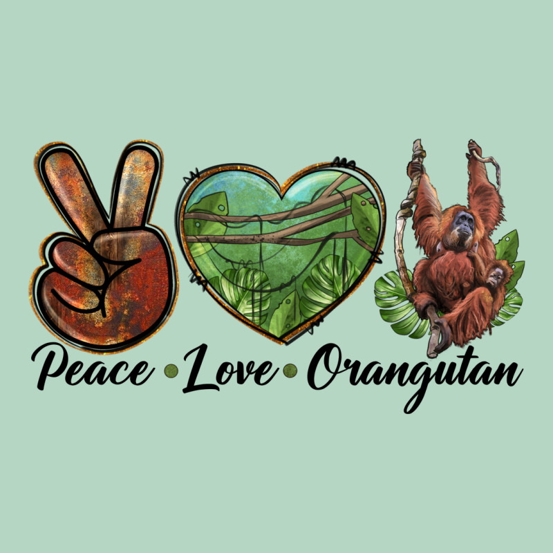 Peace Love Orangutan Classic Tee by LillyAllenDesigns | Teevron