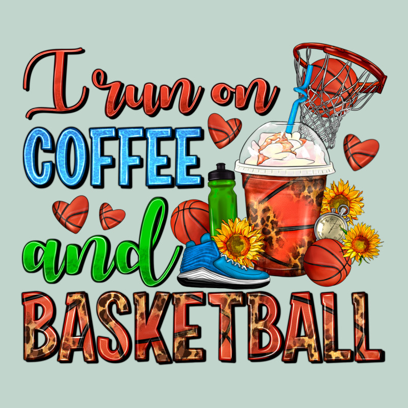 I Run On Coffee And Basketball Frappe Zipper Hoodie by FaDigitalArtStudio | Teevron