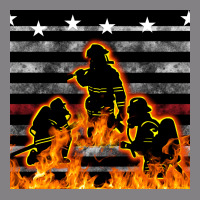 American Firefighters Seamless Pattern Heavyweight Hoodie | Teevron