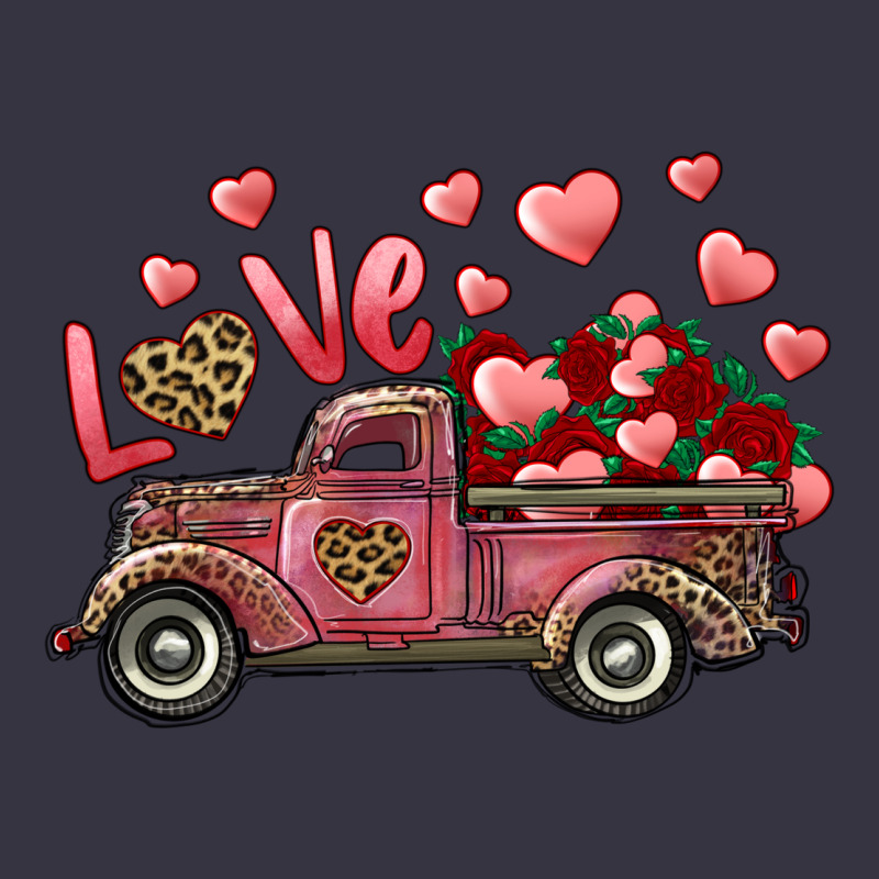 Love Truck With Roses And Leopard Vintage Hoodie by RanaPortraitStore | Teevron