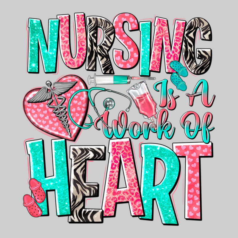 Nursing Is A Work Of Heart Premium Tee by NancyCooperArtShop | Teevron