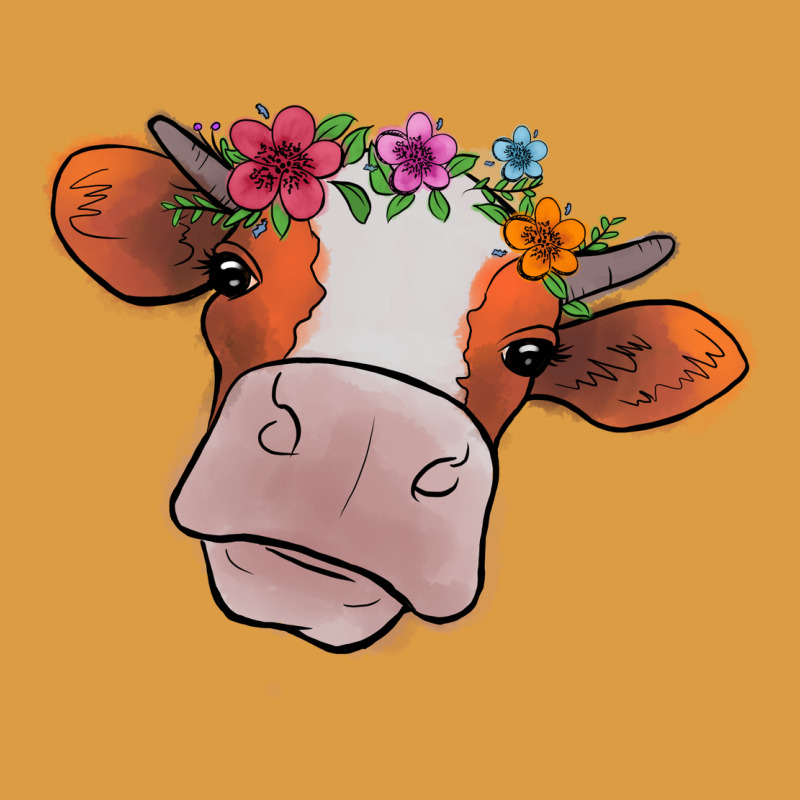 Cow With Flowers Urban Heavy Tee by Bettercallsaul | Teevron