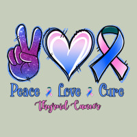 Peace Love Cure Thyroid Cancer Ladies Tee | Teevron