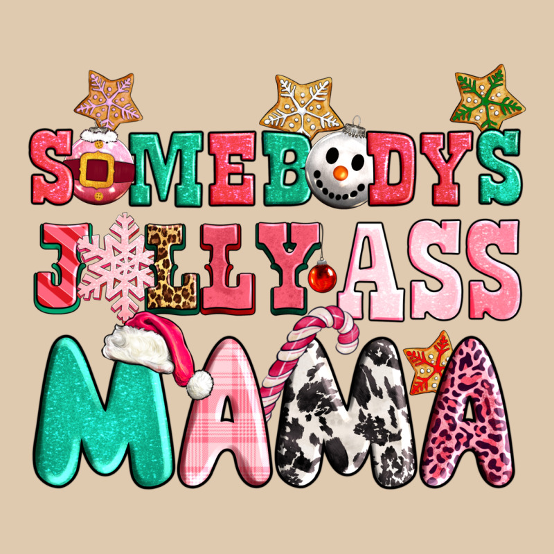 Somebody Jolly Ass Mama Pink Christmas Heavyweight Sweatshirt by CowGirlArtShop | Teevron