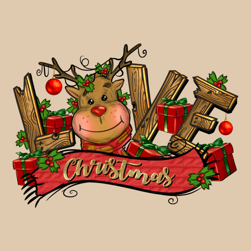 Love Christmas Reindeer Heavyweight Sweatshirt by CowGirlArtShop | Teevron