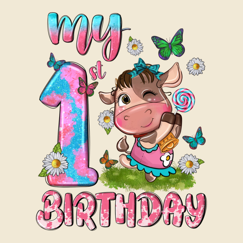 My 1 St Birthday With Little Cute Cow Premium Tee by NancyCooperArtShop | Teevron