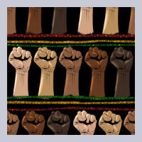 Melanin Rised Fist Seamless Pattern Heavyweight Hoodie | Teevron