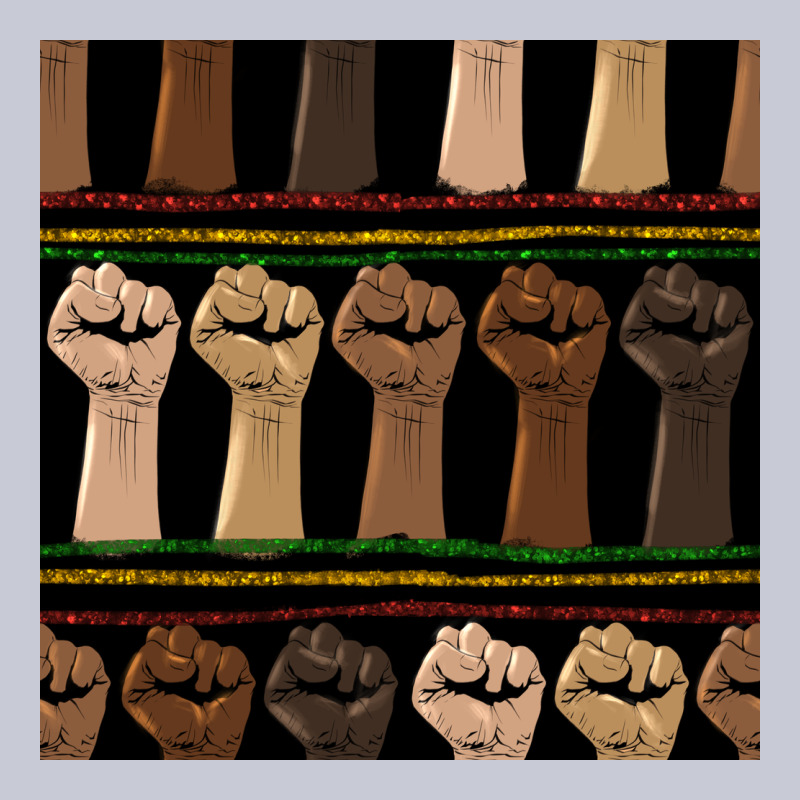 Melanin Rised Fist Seamless Pattern Heavyweight Hoodie by BundleAndBundleShop | Teevron